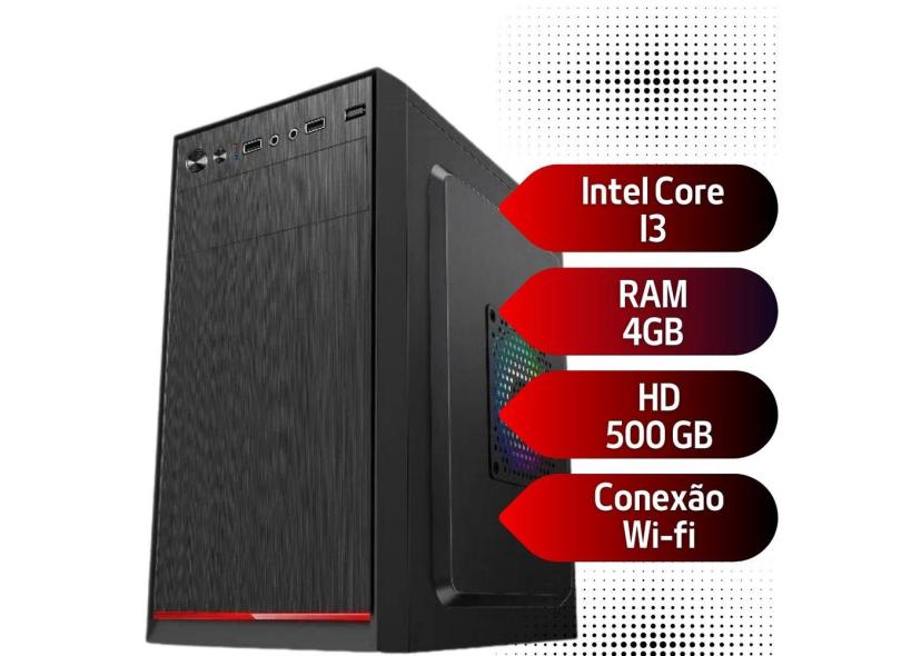 Computador Cpu Core I3 3.0GHZ DDR3 4GB HD 500GB Wi-fi