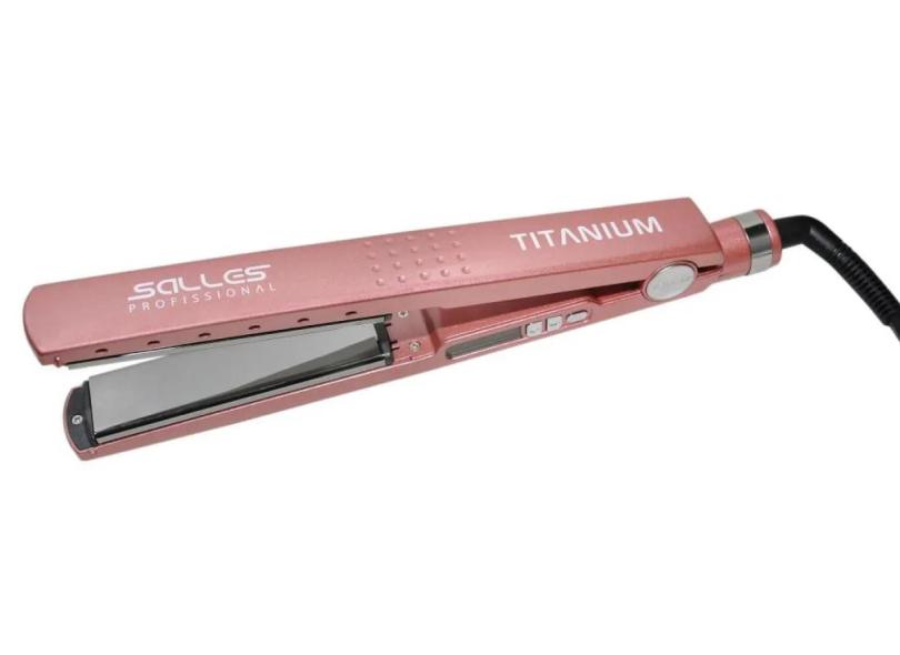 Chapinha Prancha Titanium Bivolt Rose Gold Salles