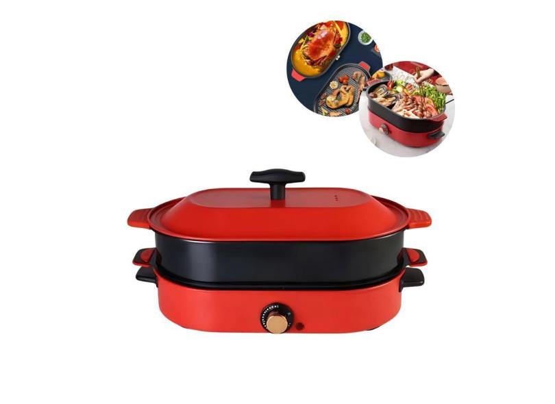 Panela Elétrica Grill Multifuncional 110V Com Top