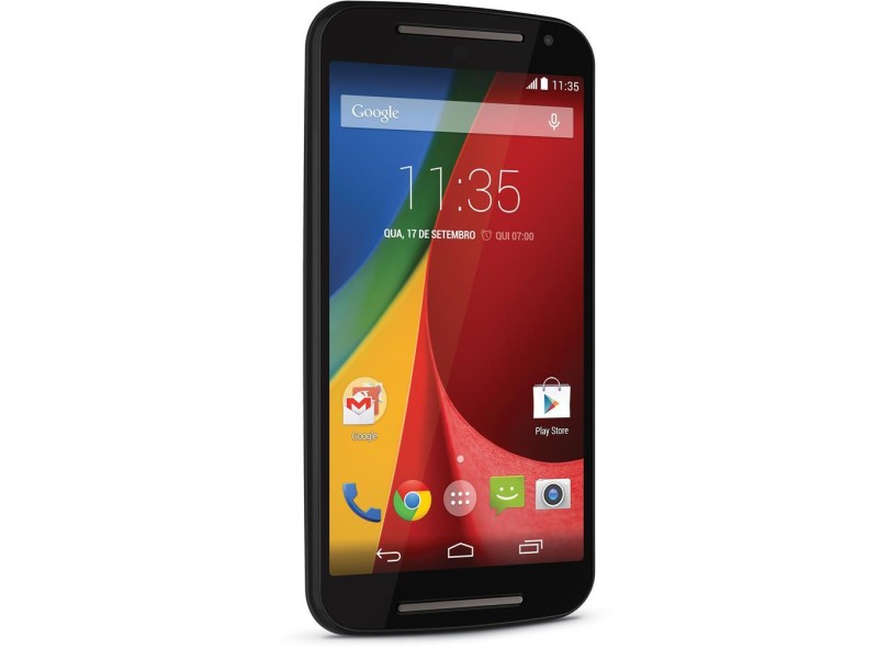 Smartphone Motorola Moto G 2ª Geração DTV Colors XT1069 2 Chips 16GB Android 4.4 (Kit Kat) 3G Wi-Fi