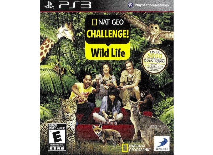 Jogo Nat Geo Challenge! Wild Life PlayStation 3 D3 Publisher