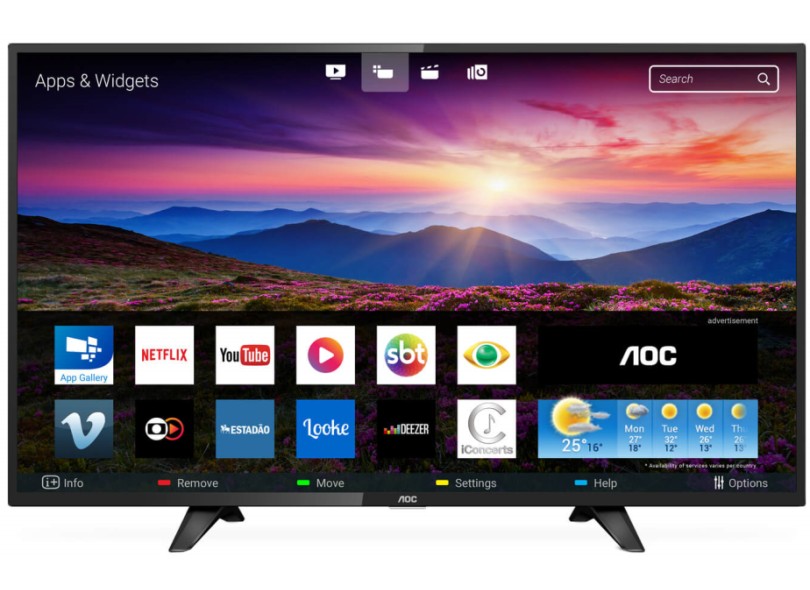 Smart TV TV LED 43 " AOC Full Netflix LE43S5977 3 HDMI