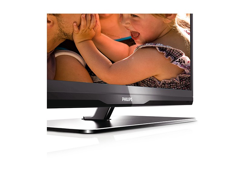 TV LED 46" Smart TV Philips Full HD 3 HDMI Conversor Digital Integrado e Interativo (DTVi) 46PFL4707