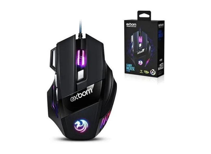 Mouse Gamer Exbom Ms-G260 7 Botões