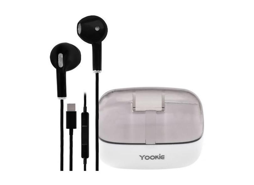 Fone de Ouvido Yookie XP206 com Microfone e Cabo de 1.2 Metros - Preto