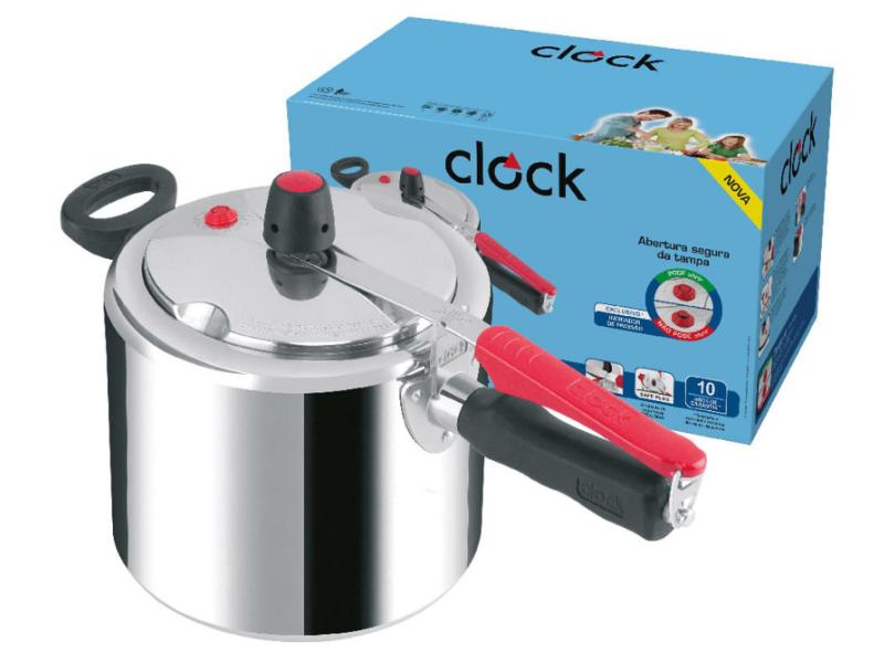 Panela de Pressão Clock 7 l Original Polida