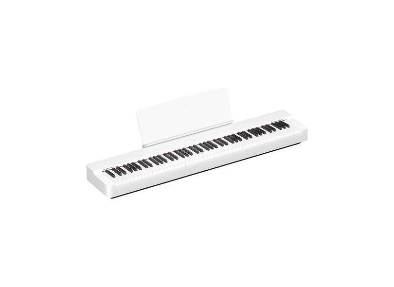 Piano Digital P 225Wh Branco 88 Teclas Sensitivas Com Fonte E Pedal Ya