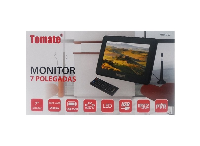 TV LCD 7.0 " Tomate Portátil MTM-707
