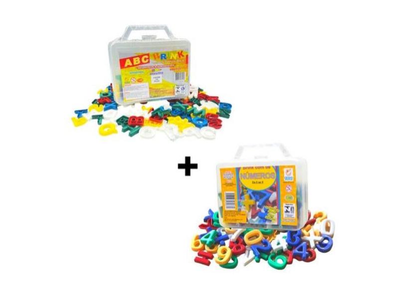 Kit Brinquedo Educativo Letras Alfabeto E Números Didático com o Melhor ...