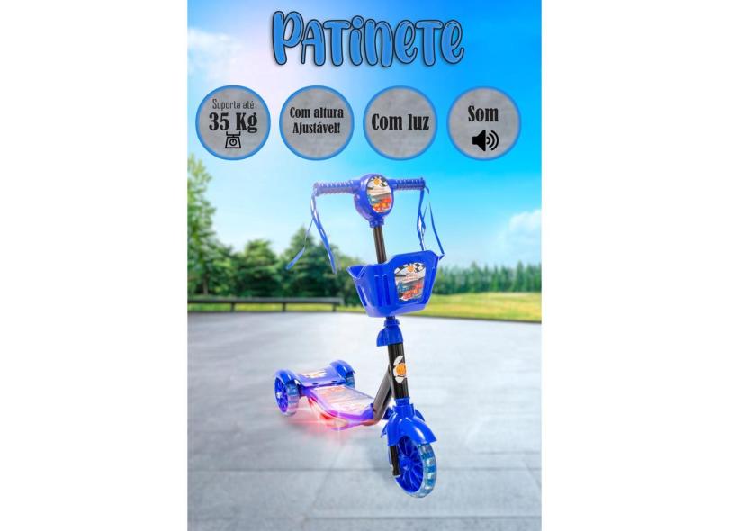 Patinete Azul Para Criança dm Toys