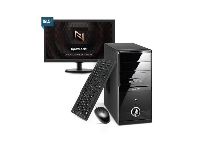 Kit - Computador Neologic NLI81912 Intel Core i5 10400 Geração 8Gb 1TB + Monitor 19,5