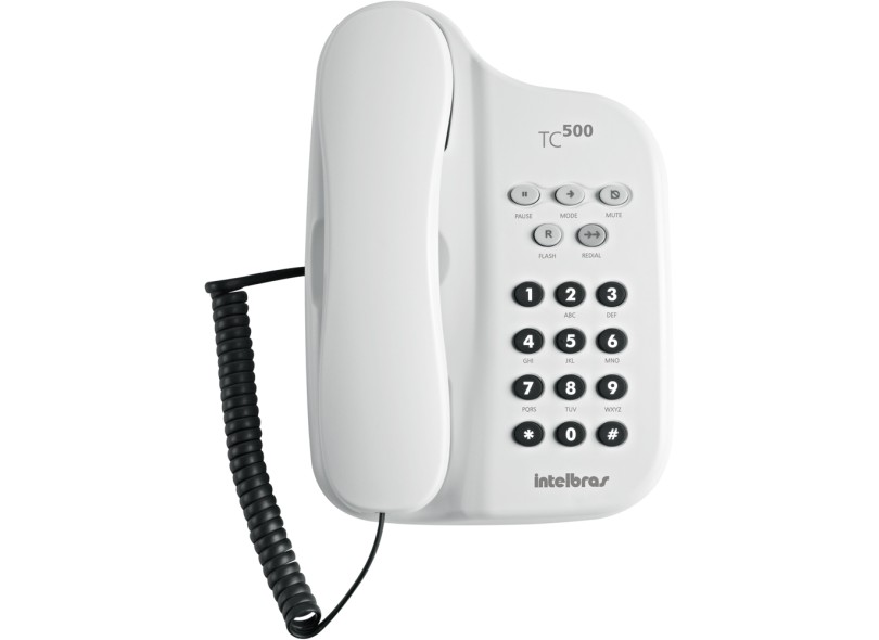 Telefone Com Fio Intelbras TC 500 sem Chave