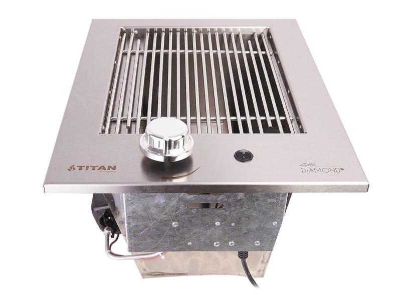 Assador Grill De Embutir Diamond Little Titan Gás Natural em Promoção
