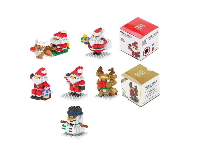 Diy Papai Noel Building Blocks Criativas Série Natal Building Blocks em ...