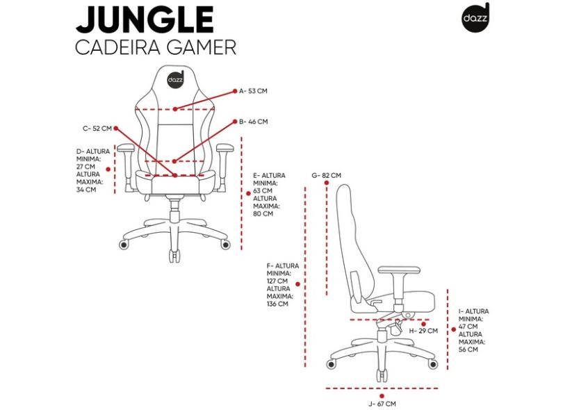 Cadeira Gamer Reclinável Special Forces Dazz