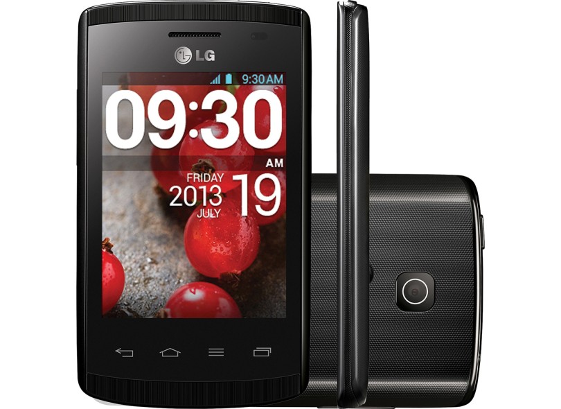 Smartphone LG Optimus L1 II E410 Câmera 2,0 MP 4GB Android 4.1 (Jelly Bean) Wi-Fi 3G