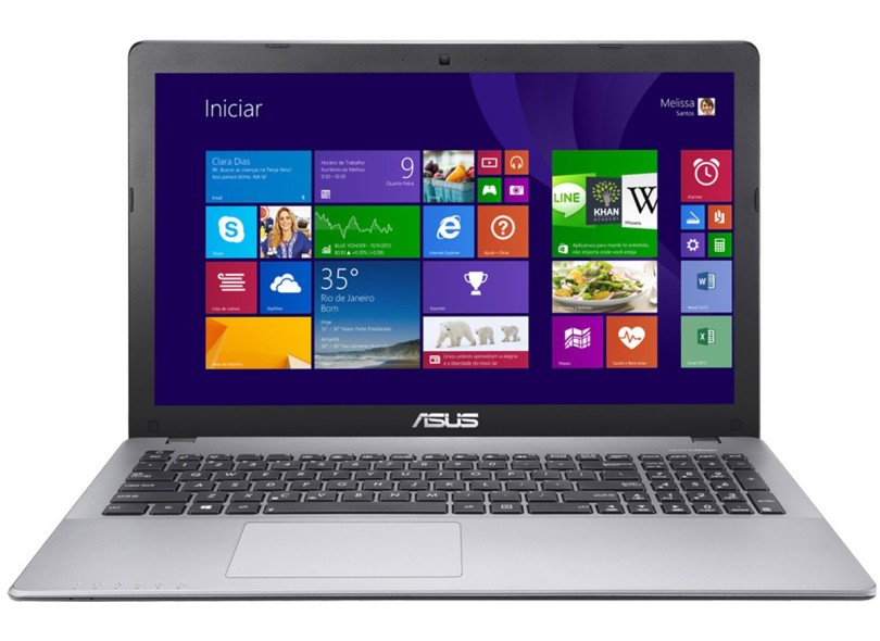 Notebook Asus Intel Core i5 4200U 4ª Geração 8GB de RAM HD 500 GB LED 15,6" Windows 8.1 X550LA com Bluetooth