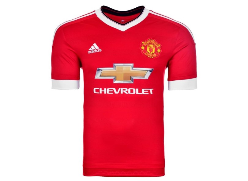 Camisa Torcedor Manchester United I 2015/16 com Número Adidas