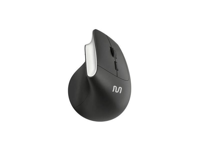 Mouse Wireless Multi MO384 Vertical 2.4GHz 6 Botões 1600DPI - Preto