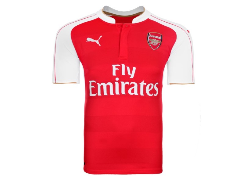 Camisa Torcedor infantil Arsenal I 2015/16 com Número Puma