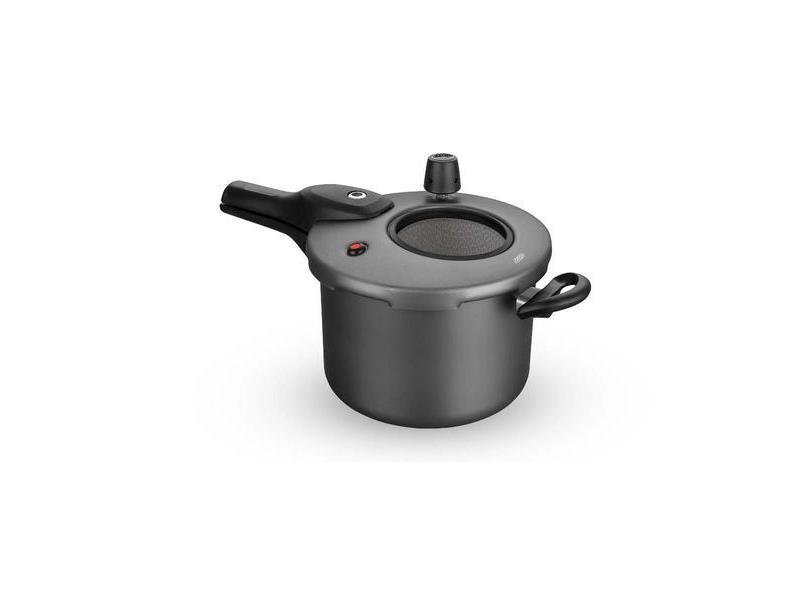 Panela De Pressão Superior Fechamento Externo 4,5 Litros Mta Grafite