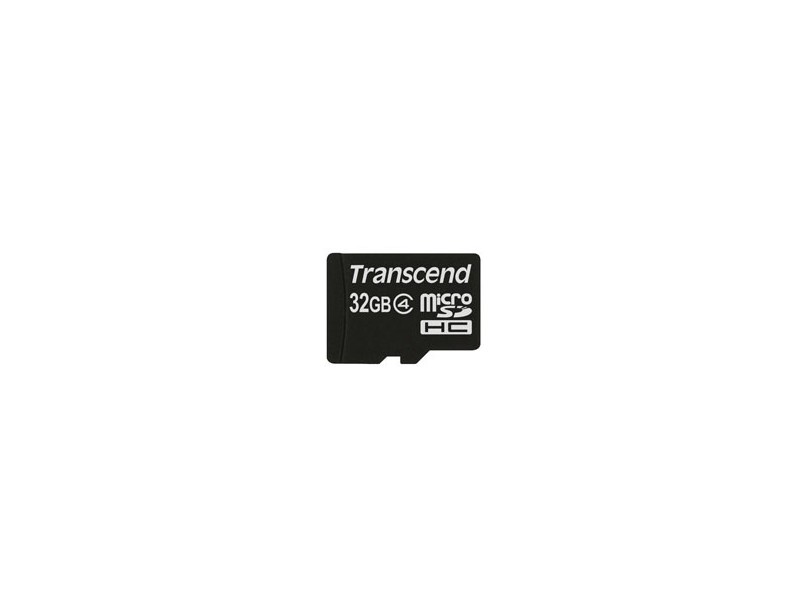Cartão de Memória Micro SDHC com Adaptador Transcend 32 GB TS32GUSDHC4