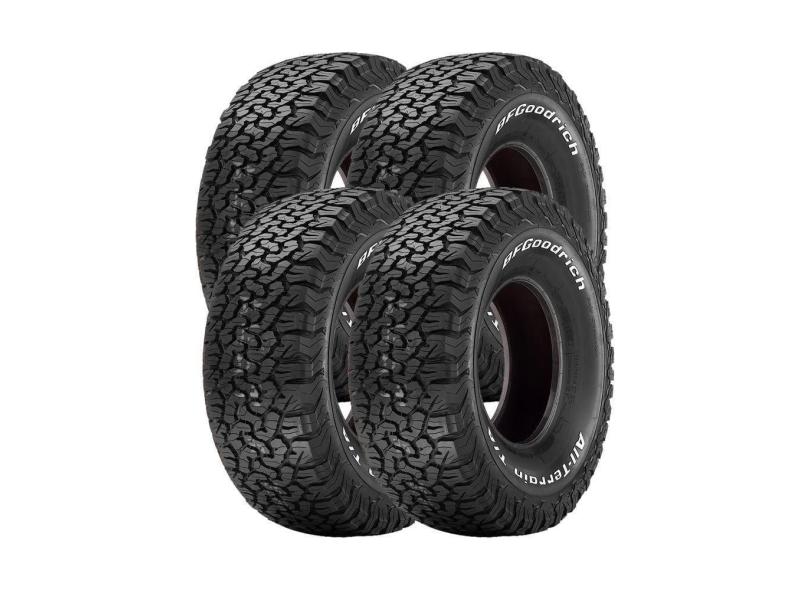 Jogo 4 Pneus BFGoodrich Aro 16 All Terrain T/A KO2 285/75R16 126/123R 10 Lonas - Letras Brancas