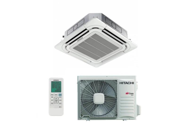 Ar Condicionado Split Cassete Inverter Hitachi 56.000 BTUs Quente e Frio Aircore 600 220V Monofásico