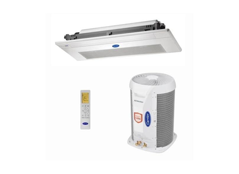 Ar-Condicionado Split Cassete Inverter 1 Via Carrier Connect 24.000 BTUs R-32 Só Frio 220V Monofásico