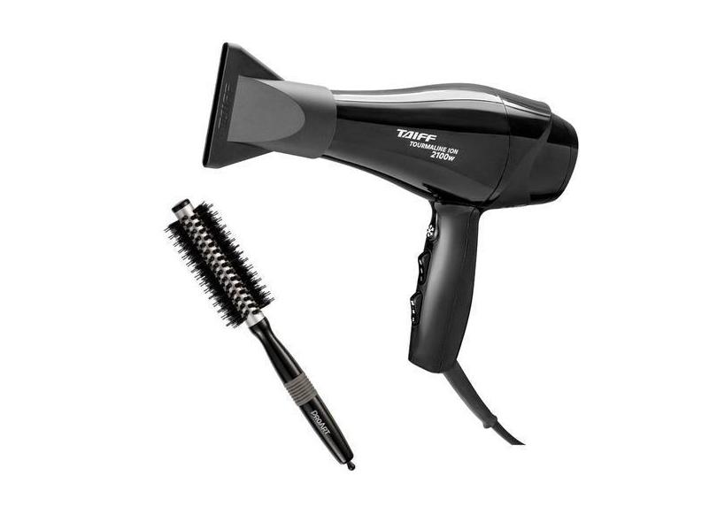 Kit - Secador Taiff New Tourmaline Ion 2100W 127V + Proart Escova Meta