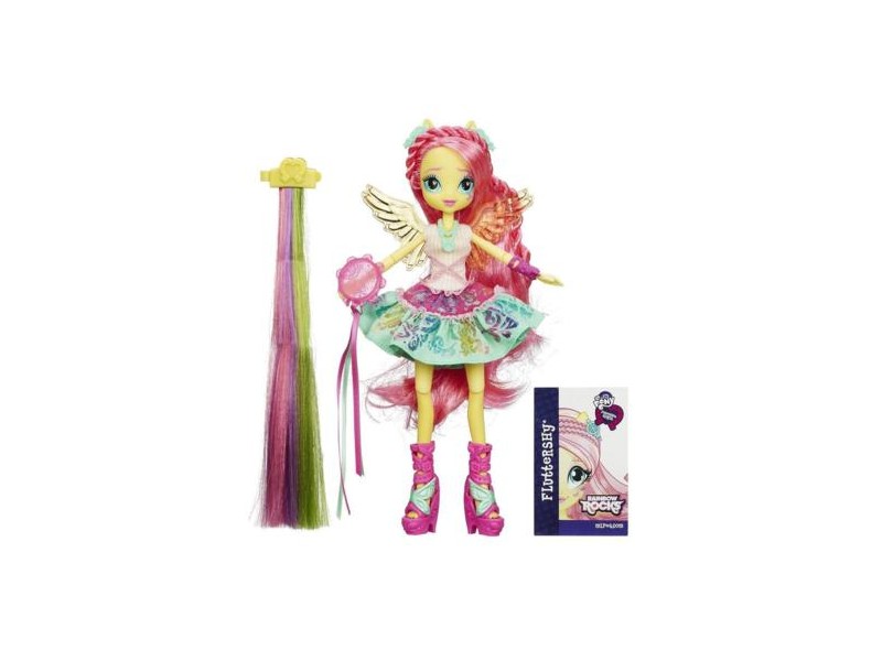 Boneca My Little Pony Esquestria Girls Fluttershy Com Extensão de Cabelos B1039 Hasbro