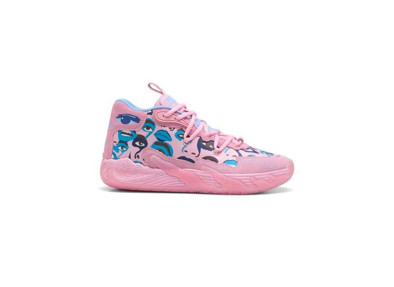 PUMA Tênis masculino Mb.03 Super Basketball Tênis - Rosa, rosa, 39 com ...