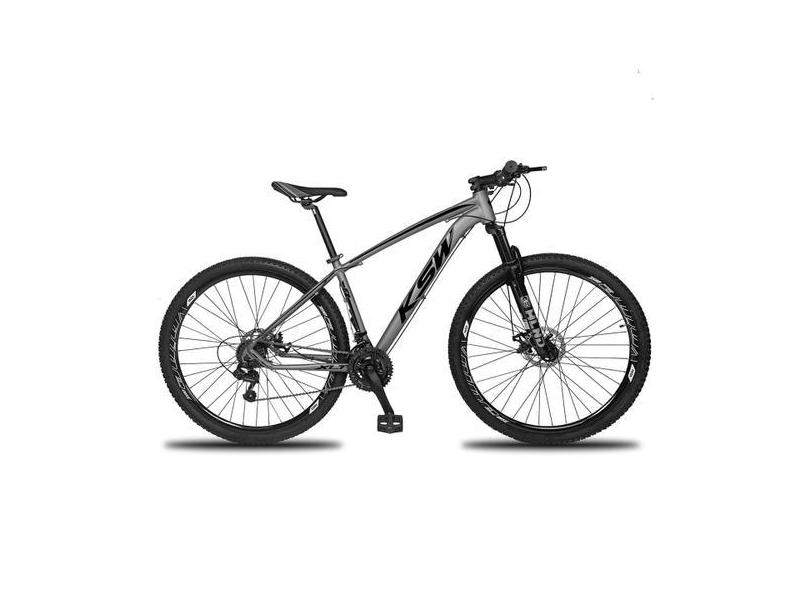 Bicicleta Aro 29 Ksw 27 Marchas Shimano, Freio Hidraulico/k7, Grafite,