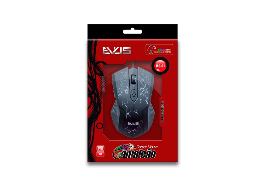 Mouse Óptico USB Camaleão MG-01 - Evus