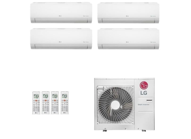 Ar-Condicionado Multi Split Inverter LG 36.000 (2x Evap HW 9.000 + 2x Evap HW 12.000) Quente/Frio 220V