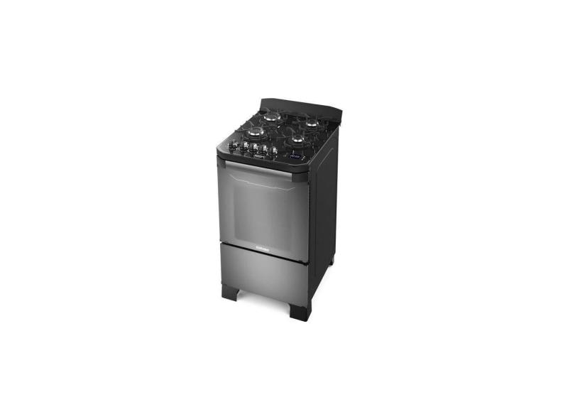 Fogão 4 Bocas Mesa de Vidro Timer Digital Bivolt Automático Itamaster Itatiaia Prata