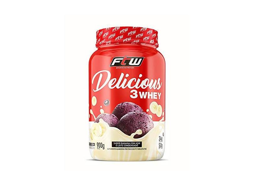 Delicious 3 Whey - 900G Fitoway Banana e Açaí