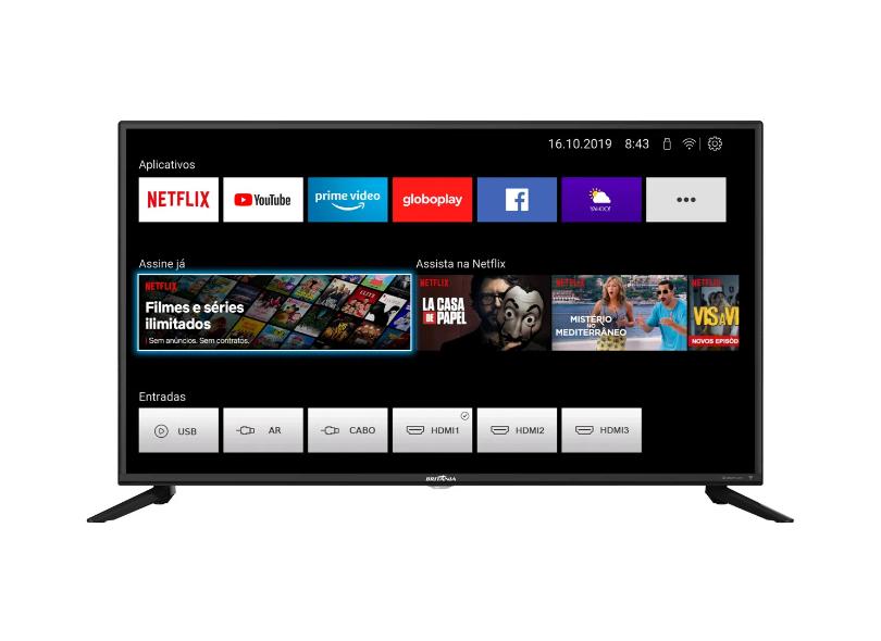 Smart TV TV LED 42 " Britânia Full BTV42G70N5CF 3 HDMI