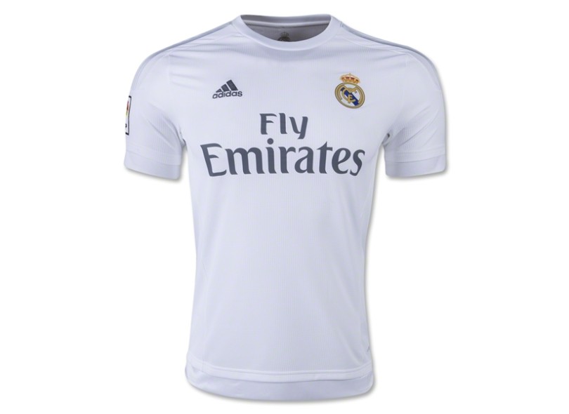 Camisa Jogo Real Madrid I 2015/16 sem número Adidas