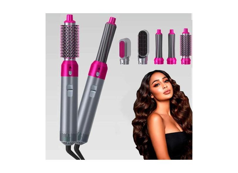 Escova Modeladora 5 Em 1 Elétrica Rotativa 110V - Genzo