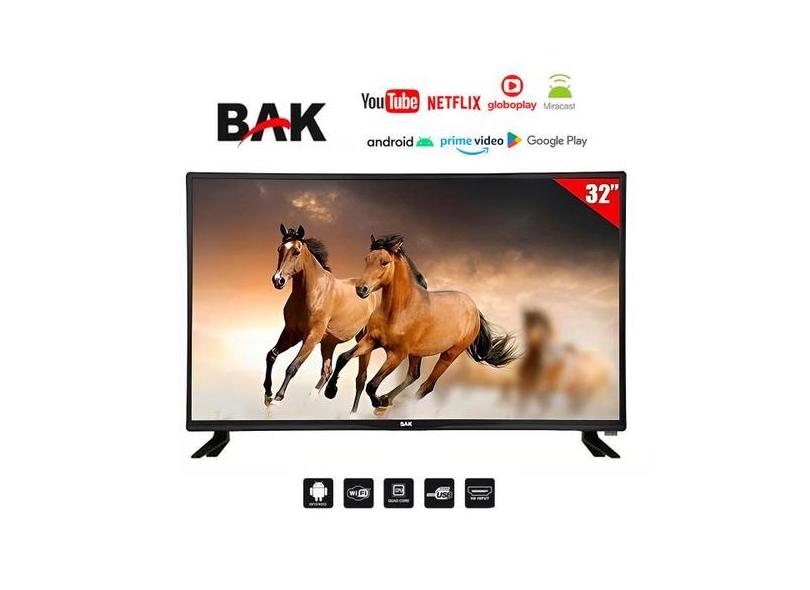 Smart Tv 32 Android 11 Bak Wifi 3 Hdmi 2 Usb Hd 60hz Premium Bivolt