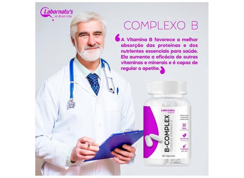 Kit 3x B-Complex Suplemento Com Todas As Vitaminas Do Complexo B 60 ...