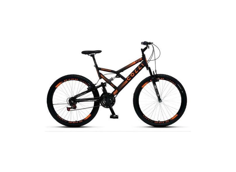 Bicicleta Dupla Suspensão Colli GPS 148 Aro 26 Aero 36 Raias 21 Marcha