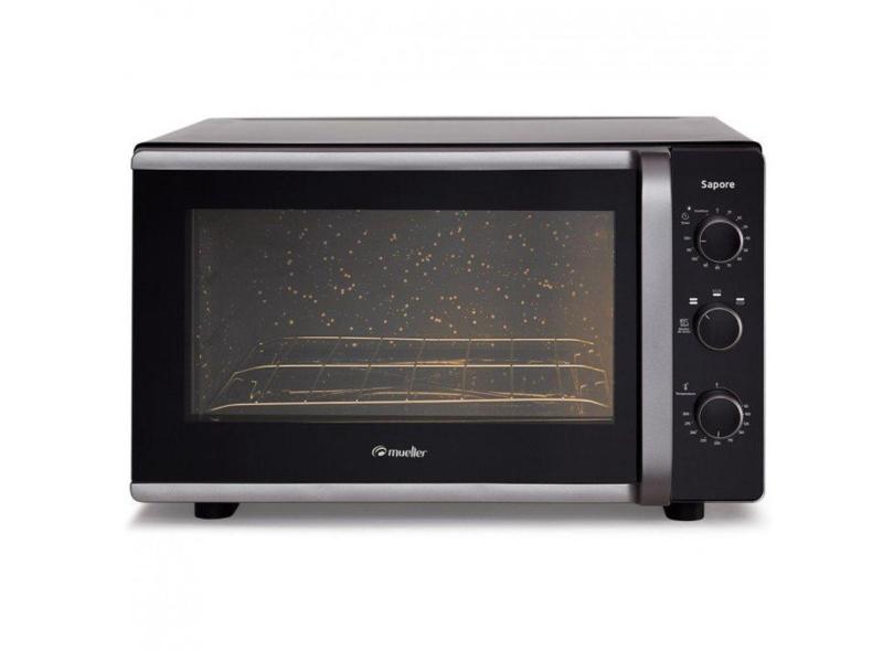 Forno Elétrico De Bancada Mueller Sapore Preto 44 Litros 220V