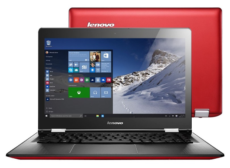 Notebook Conversível Lenovo Yoga Intel Core i5 5200U 8 GB de RAM HD 1 TB LED 14 " Touchscreen 5500 Windows 10 Home 500