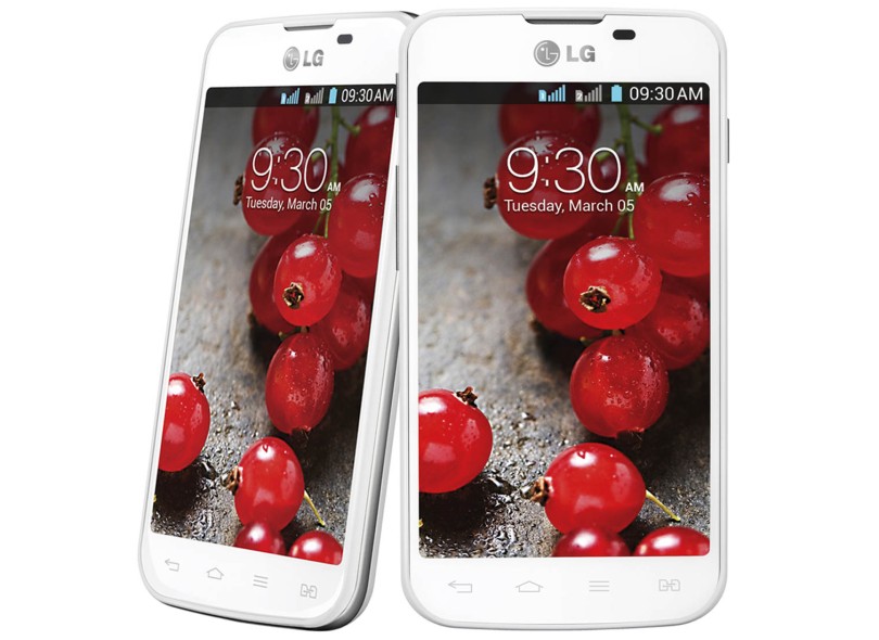 Smartphone LG Optimus L5 II Dual E455 Câmera 5,0 MP 2 Chips 4GB Android 4.1 (Jelly Bean) 3G Wi-Fi