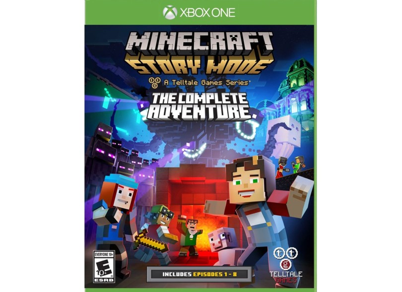 Jogo Minecraft Story Mode Complete Adventure 1-8 Xbox One Telltale