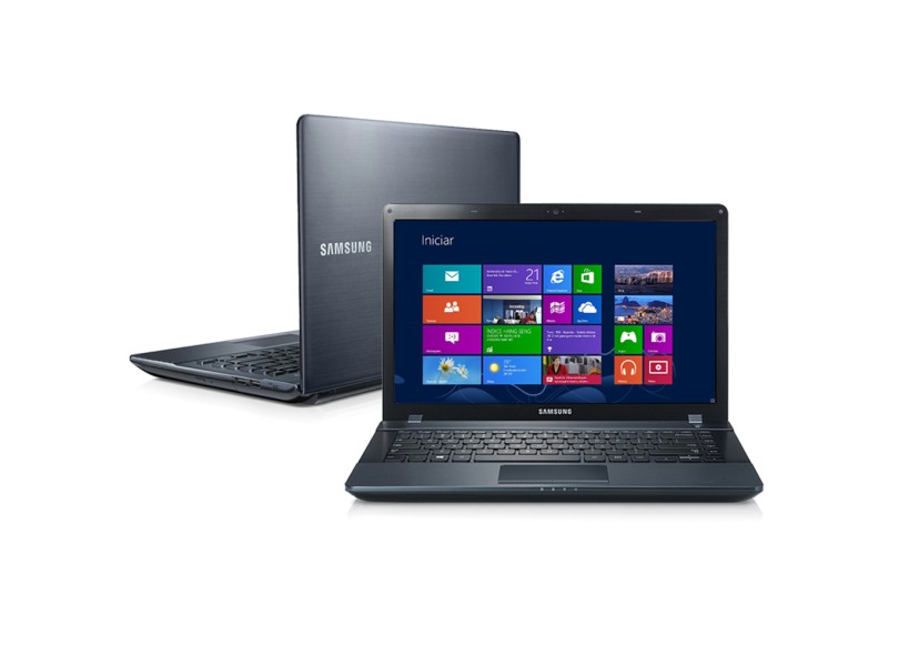 Notebook Samsung ATIV Book Intel Core i3 3110M 3ª Geração 4 GB de RAM HD 500 GB LED 14" Windows 8 NP270E4E-KD4