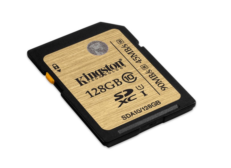 Cartão de Memória SDXC Kingston 128 GB SDA10/128GB