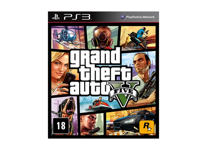 Jogo Grand Theft Auto V PlayStation 3 Rockstar
